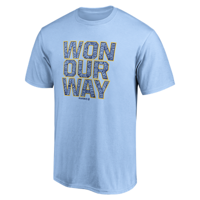 BreakingT Unisex 2026 World Champs Won Our Way Premium Blend T-Shirt - Powder Blue
