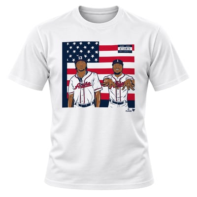 Ronald Acuña Jr. & Ozzie Albies BreakingT Unisex ATL Icons T-Shirt - White