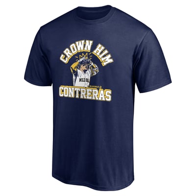 William Contreras BreakingT Unisex Crown Him T-Shirt - Navy