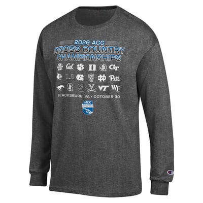 Champion Unisex 2026 ACC Cross Country Championship Long Sleeve T-Shirt - Gray