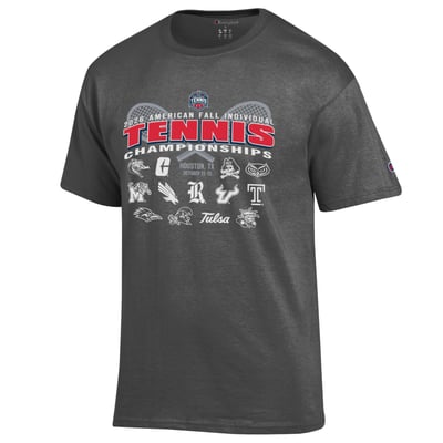 Champion Unisex 2026 American Conference Fall Tennis Championship T-Shirt - Gray
