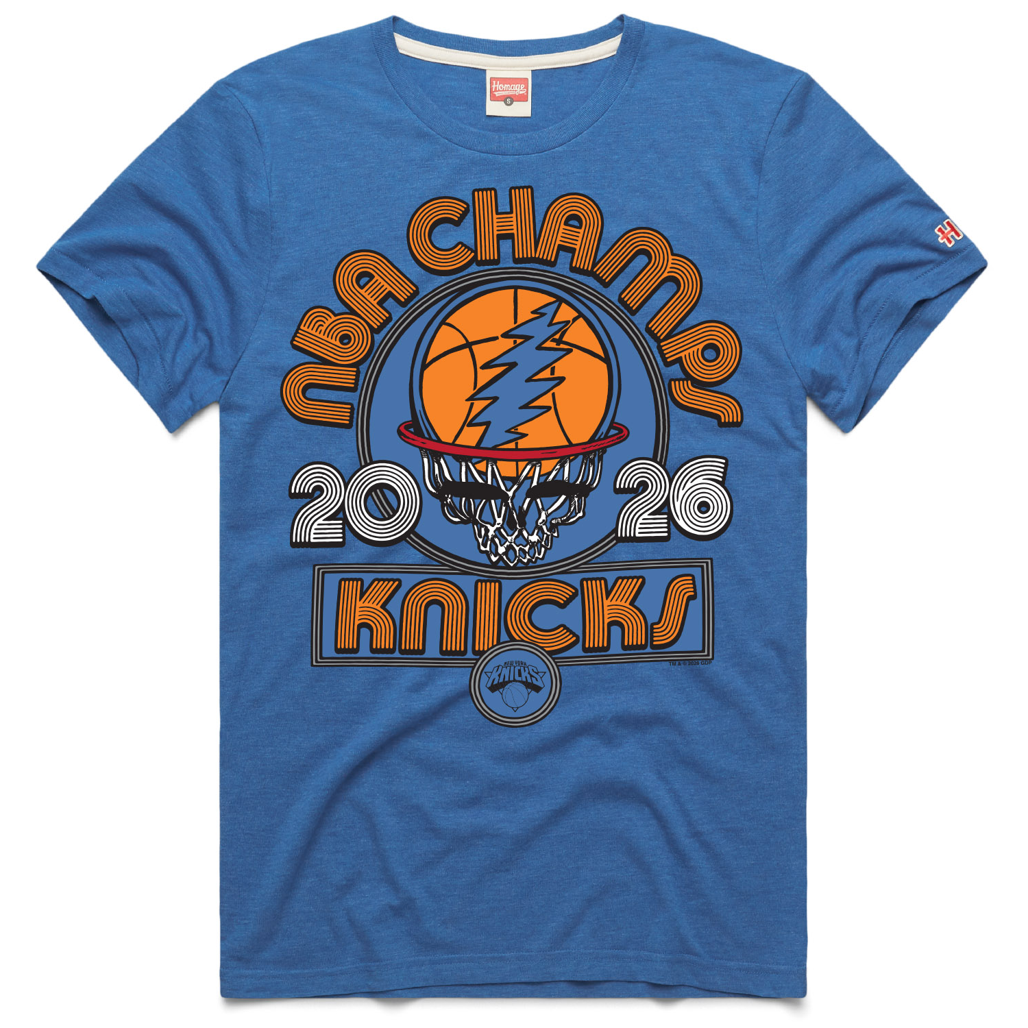 Unisex New York Knicks x The Grateful Dead Homage Blue 2026 NBA Finals ...