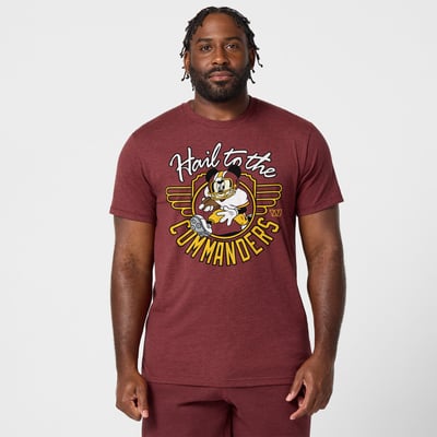 Washington Commanders x Mickey Mouse Homage Unisex Tri-Blend T-Shirt - Burgundy
