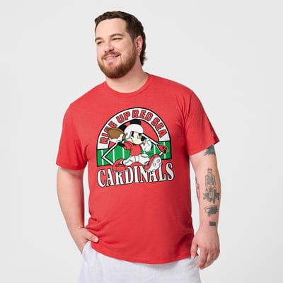 Arizona Cardinals x Mickey Mouse Homage Unisex Tri-Blend T-Shirt - Cardinal