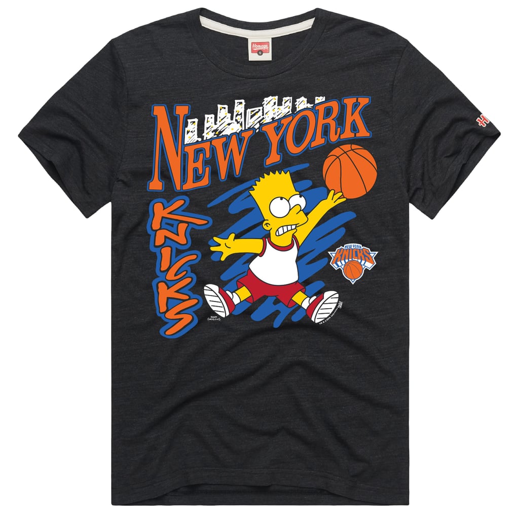 Unisex New York Knicks x The Simpsons Homage Charcoal Bart Tri-Blend T ...
