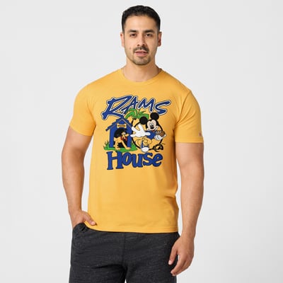 Los Angeles Rams x Mickey Mouse Homage Unisex Tri-Blend T-Shirt - Gold