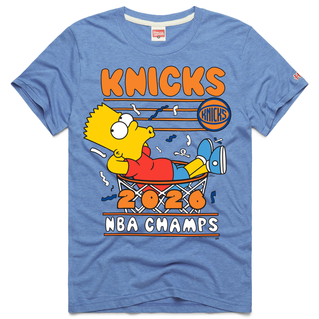 Unisex New York Knicks x The Simpsons Homage Light Blue 2026 NBA Finals ...