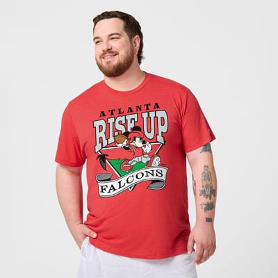 Atlanta Falcons x Mickey Mouse Homage Unisex Tri-Blend T-Shirt - Red