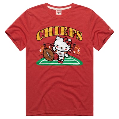 Kansas City Chiefs x Hello Kitty Homage Unisex Tri-Blend T-Shirt - Red