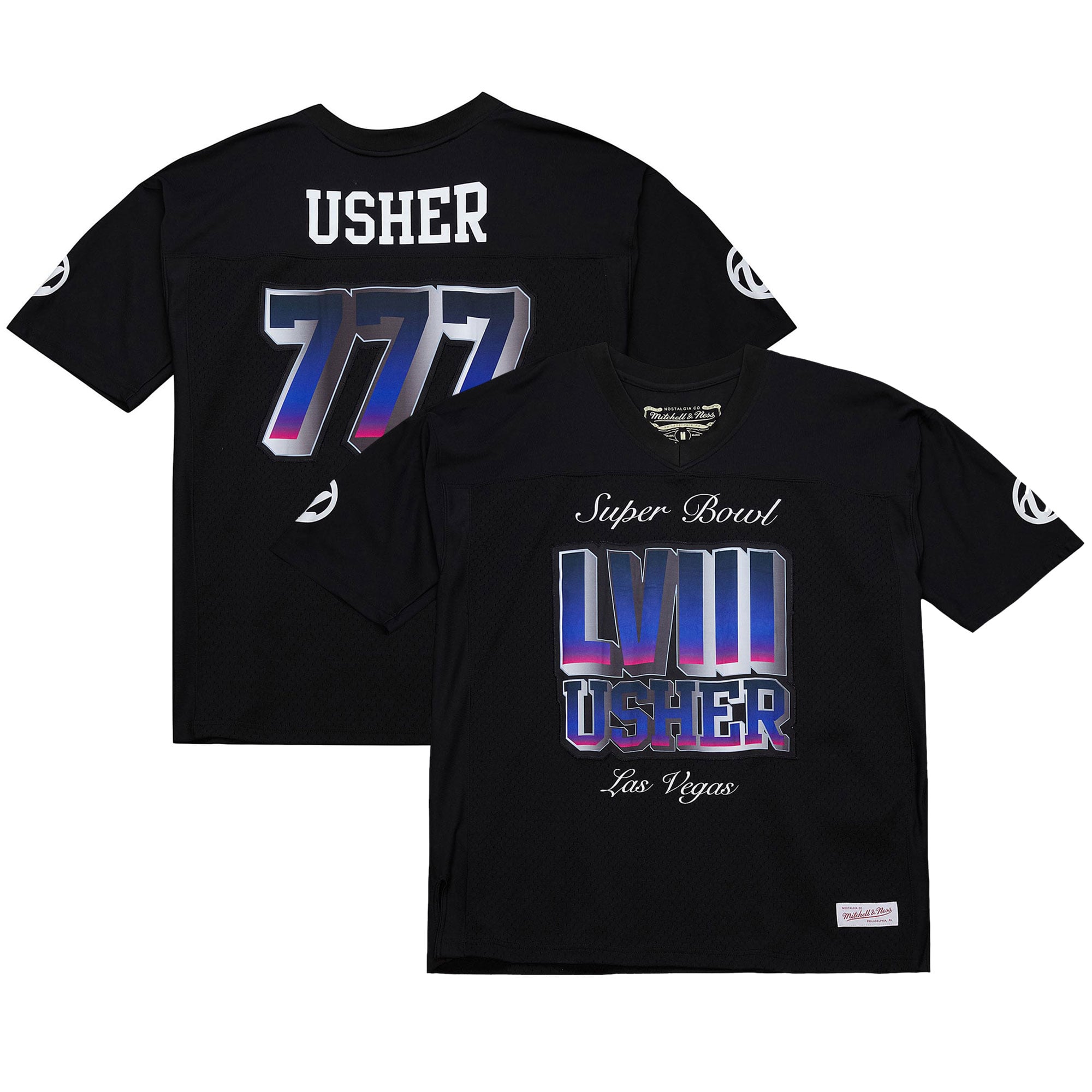 Unisex Usher Super Bowl LVIII Collection Mitchell & Ness Black 