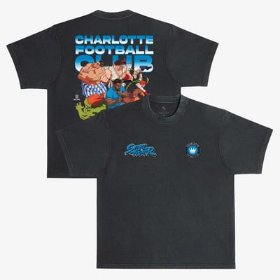 Charlotte FC x Street Fighter Peace Collective Unisex All Fighters Premium T-Shirt - Black