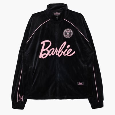 Inter Miami CF x Barbie Peace Collective Unisex Full-Zip Track Jacket - Black