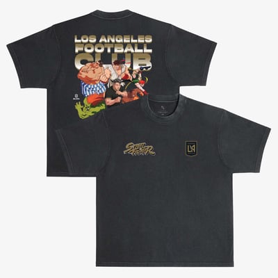 LAFC x Street Fighter Peace Collective Unisex All Fighters Premium T-Shirt - Black