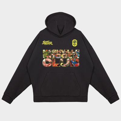 Nashville SC x Street Fighter Peace Collective Unisex Character Heavyweight Hoodie - Black