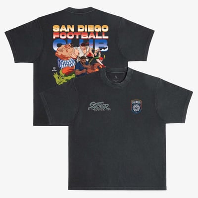 San Diego FC x Street Fighter Peace Collective Unisex All Fighters Premium T-Shirt - Black