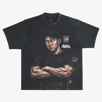 Son Heung-Min LAFC x Street Fighter Peace Collective Unisex Player Premium T-Shirt - Black