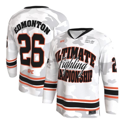 ProSphere Unisex UFC Fight Night Edmonton Hockey Jersey - White