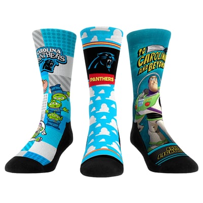  Carolina Panthers Rock Em Unisex Toy Story 3-Pack Crew Socks