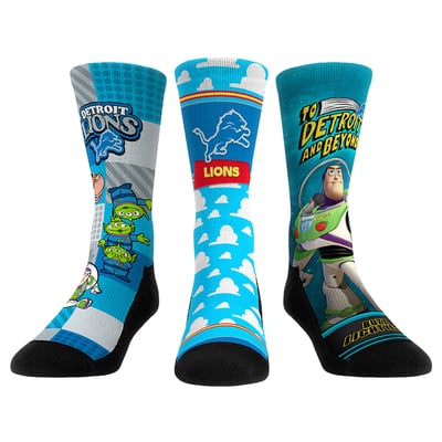 Detroit Lions Rock Em Unisex Toy Story 3-Pack Crew Socks