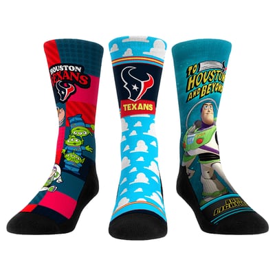  Houston Texans Rock Em Unisex Toy Story 3-Pack Crew Socks