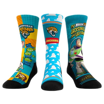  Jacksonville Jaguars Rock Em Unisex Toy Story 3-Pack Crew Socks