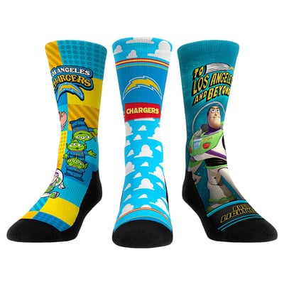  Los Angeles Chargers Rock Em Unisex Toy Story 3-Pack Crew Socks