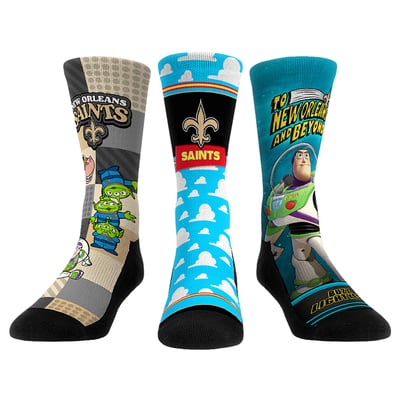  New Orleans Saints Rock Em Unisex Toy Story 3-Pack Crew Socks
