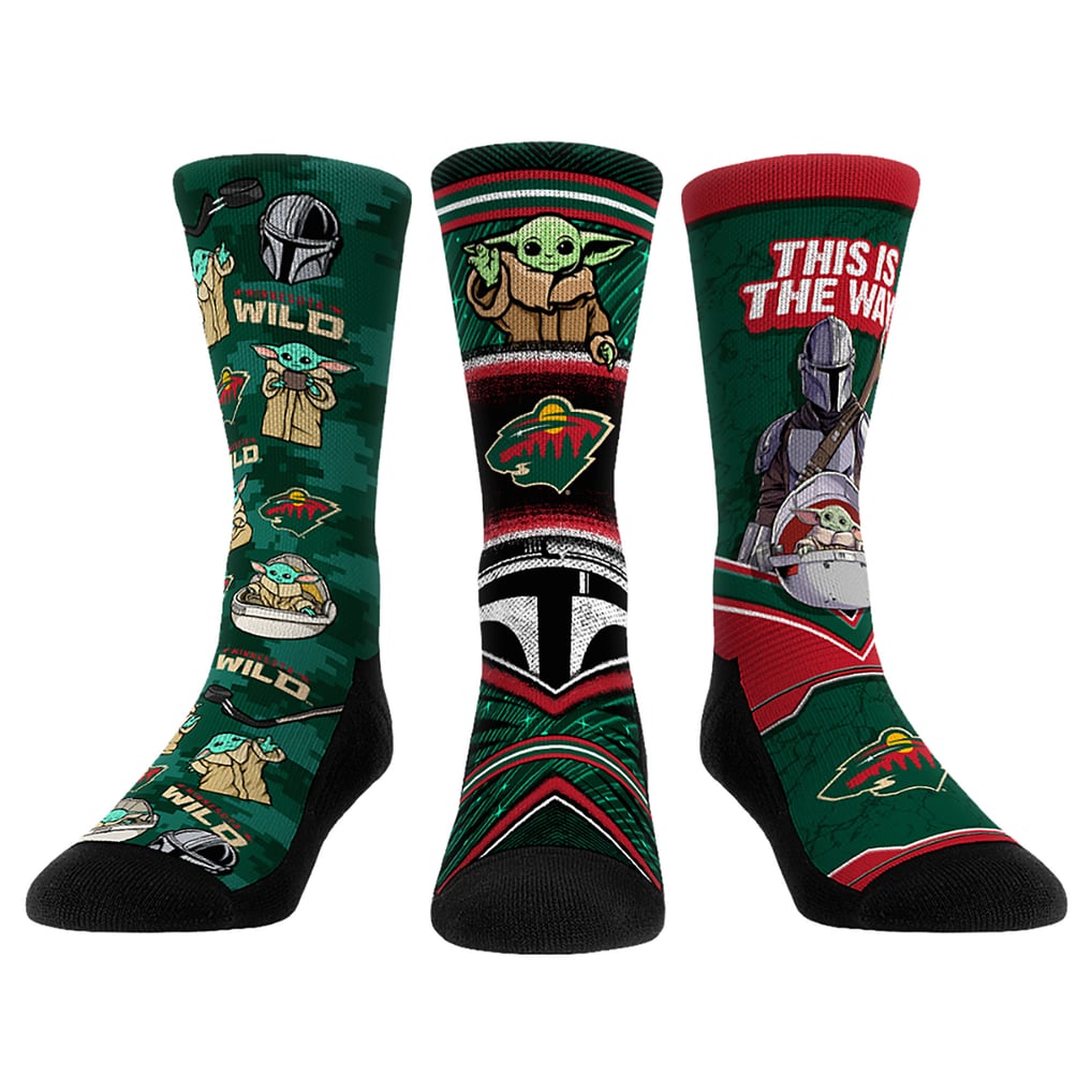 Minnesota Wild Rock Em Socks Unisex The Mandalorian 3-Pack Crew Socks