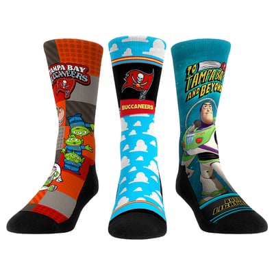  Tampa Bay Buccaneers Rock Em Unisex Toy Story 3-Pack Crew Socks