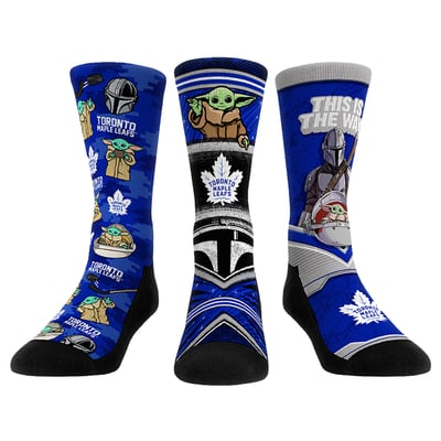  Toronto Maple Leafs Rock Em Unisex The Mandalorian 3-Pack Crew Socks
