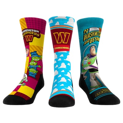  Washington Commanders Rock Em Unisex Toy Story 3-Pack Crew Socks