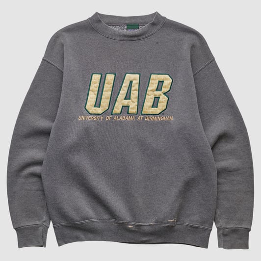 University of Alabama at Birmingham MV Sport 2000s Pullover Sweatshirt - Dark Heather Gray - S by Fanatics Real Vintage