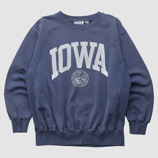 University of Iowa Gear For Sports 90s Pullover Sweatshirt - Navy - XL by Fanatics Real Vintage