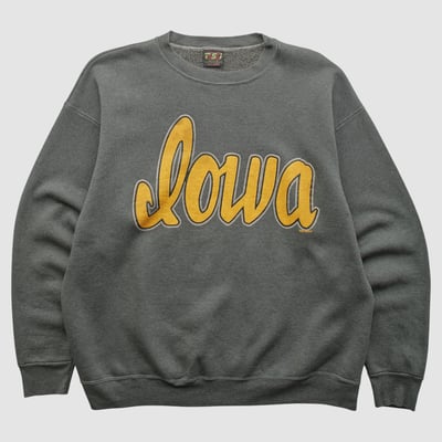 University of Iowa TSI Sportswear 90s Pullover Sweatshirt - Charcoal - XL by Fanatics Real Vintage