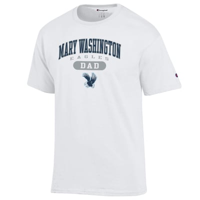 University of Mary Washington Eagles Champion Dad Pill Box T-Shirt - White