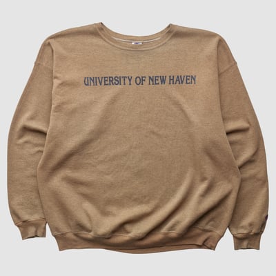 University of New Haven Chargers Champion 2000s Pullover Sweatshirt - Clay - L by Fanatics Real Vintage