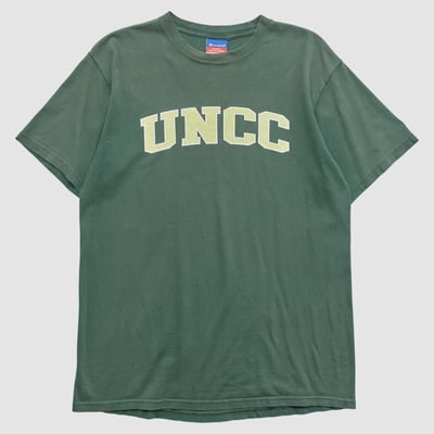 University of North Carolina at Charlotte Champion 2000s T-shirt - Green - L by Fanatics Real Vintage