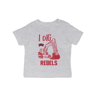 UNLV Rebels Vive La Fete Infant Excavator T-Shirt - Gray