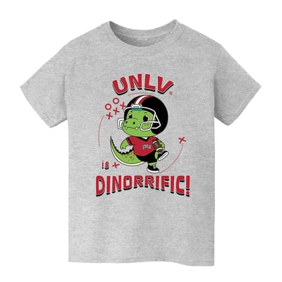 UNLV Rebels Vive La Fete Youth Dinorrific T-Shirt - Gray