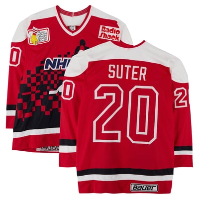 Gary Suter Team USA Fanatics Authentic Game-Used #20 Red Jersey from the 1994 NHL 4-on-4 Challenge