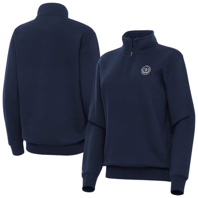  U.S. Junior Amateur Antigua Women's Victory Quarter-Zip Pullover - Navy