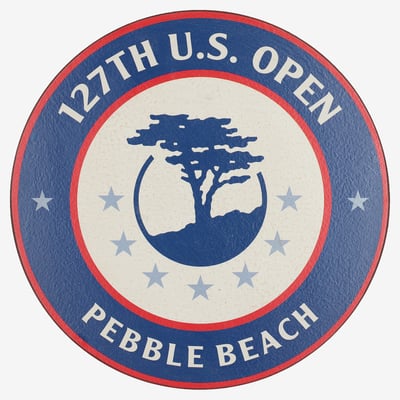 2027 U.S. Open 10" x 10" Circle Award Wall Art