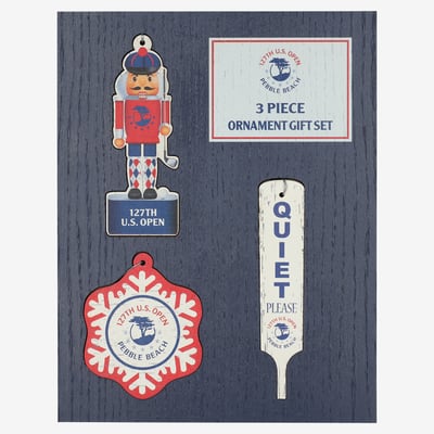 2027 U.S. Open Set of 3 Wooden Ornaments