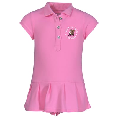 Girls' Infant 2025 U.S. Open  Garb Pink Caroline Polo Dress