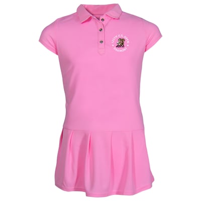 Girls' Youth 2025 U.S. Open  Garb Pink Caroline Polo Dress