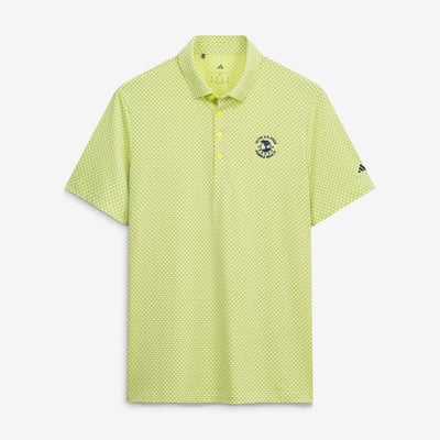 Men's 2027 U.S. Open adidas  Green Ultimate365 Go-To Print Tri-Blend Polo