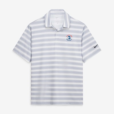 Men's 2027 U.S. Open Nike  Gray Velocity Stripe Dri-FIT Polo