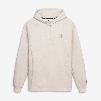 Men's 2027 U.S. Open Nike  Tan Par Raglan Tri-Blend Therma-FIT Quarter-Zip Hoodie