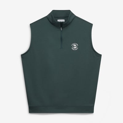 Men's 2027 U.S. Open Peter Millar Hunter Green Galway Melange Performance Quarter-Zip Vest