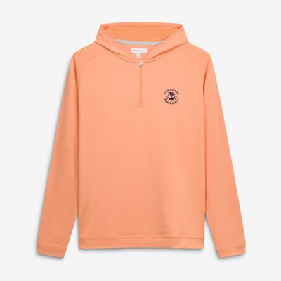 Men's 2027 U.S. Open Peter Millar Orange Performance Quarter-Zip Raglan Hoodie